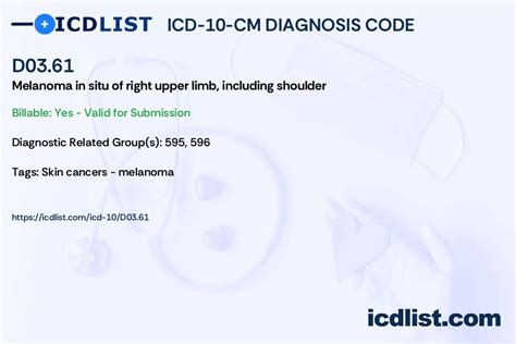 icd codes 10 cm for melanoma